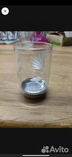 Стопка рюмки цветное стекло хрусталь СССР