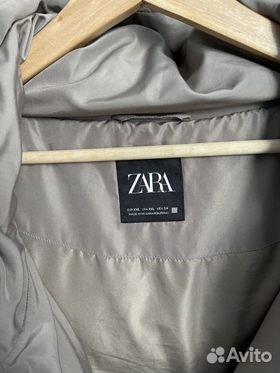 Куртка zara зимняя женская 42