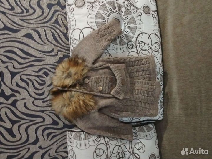 Вязаное пальто