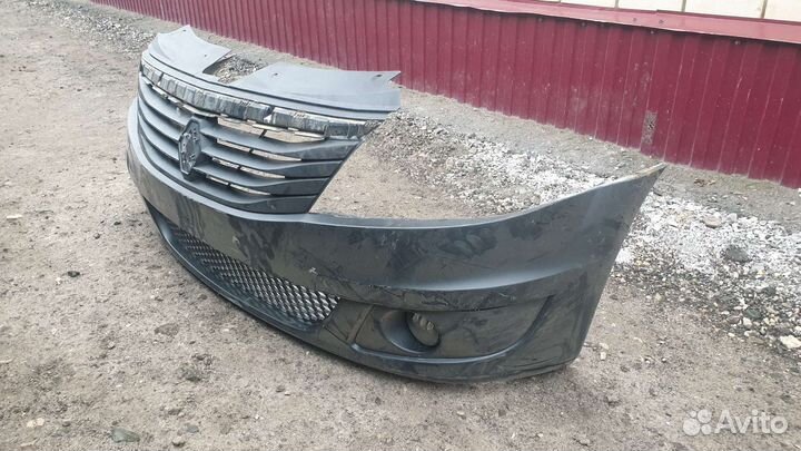 Передний бампер на рено логан 2011 года
