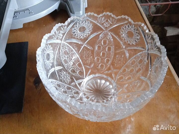 Ваза для фруктов хрусталь