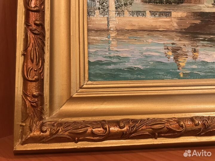 Картина маслом в рамке