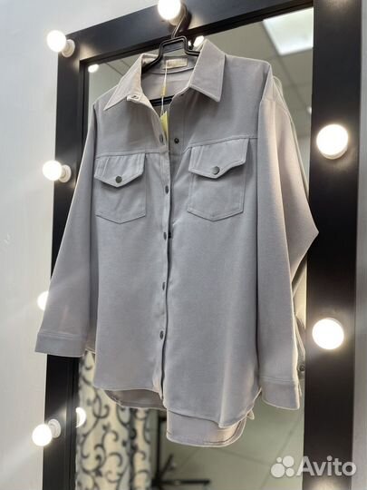 Рубашка микровельвет