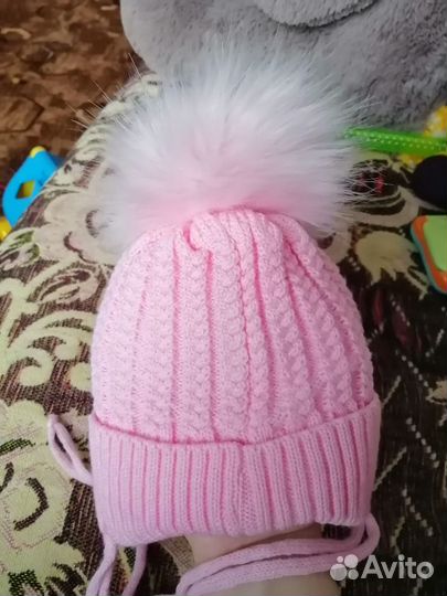Шапочка для девочки зима