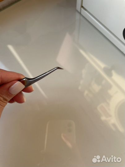 Пинцет для наращивания ресниц enigma