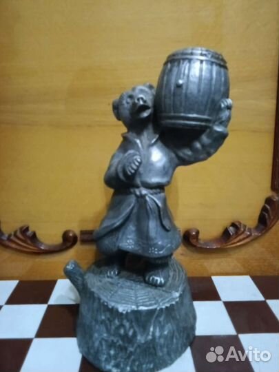 Подсвечники СССР металл материнство и медведь