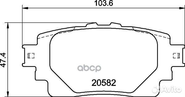 Колодки тормозные дисковые зад NP1171 NP117
