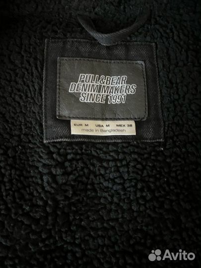 Утепленная джинсовая куртка pull&bear