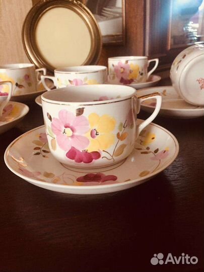 Набор чайных пар Дулёвский фарфор 59 г