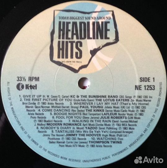 LP.Various - Headline Hits - 1983