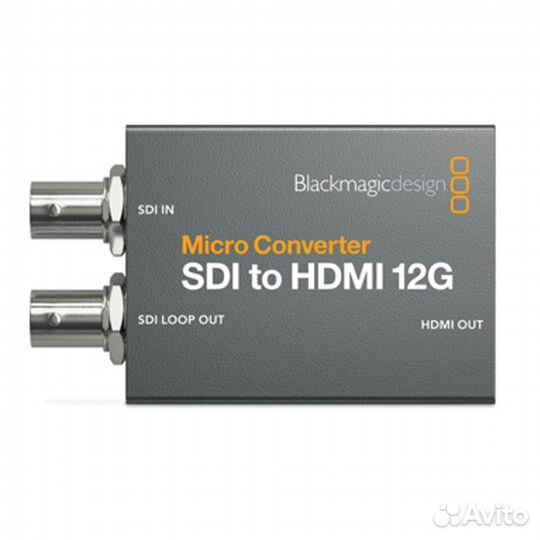 Micro Converter SDI to hdmi 12G PSU Blackmagic con