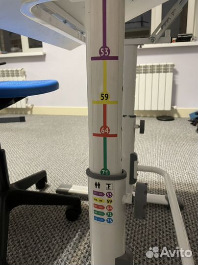 Растущая парта Polini kids simple и стул