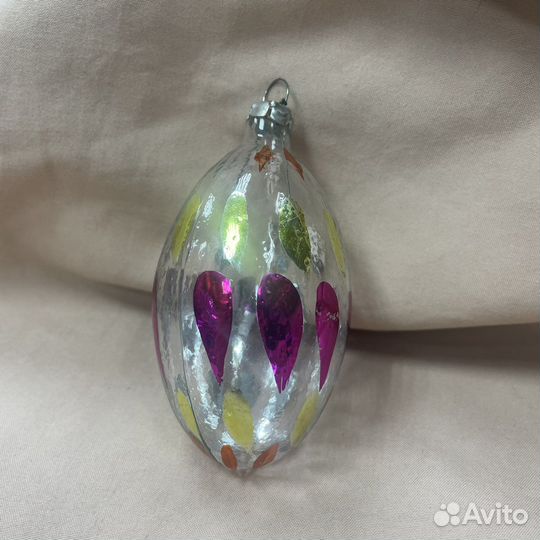 Редкая елочная игрушка глинка СССР (сзр)