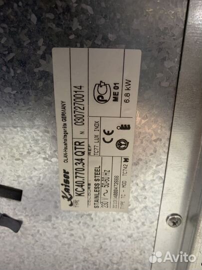 Запчасти панель Kaiser KC40.770.34QTR