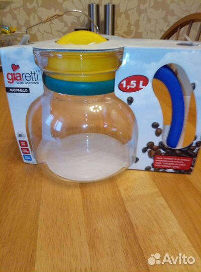 Жаропрочный чайник-кофейник Италия