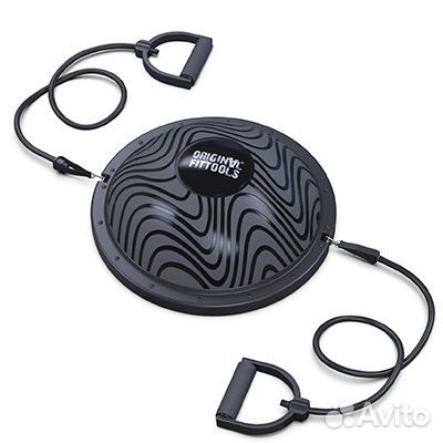 Полусфера гимнастическая надувная R3 с эспандерами