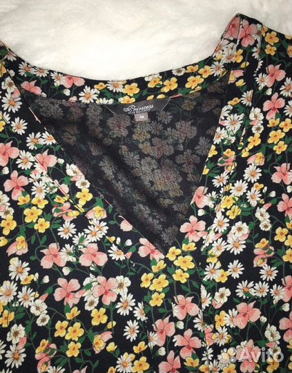 Чудесное плптье миди из вискозы S, рост 167