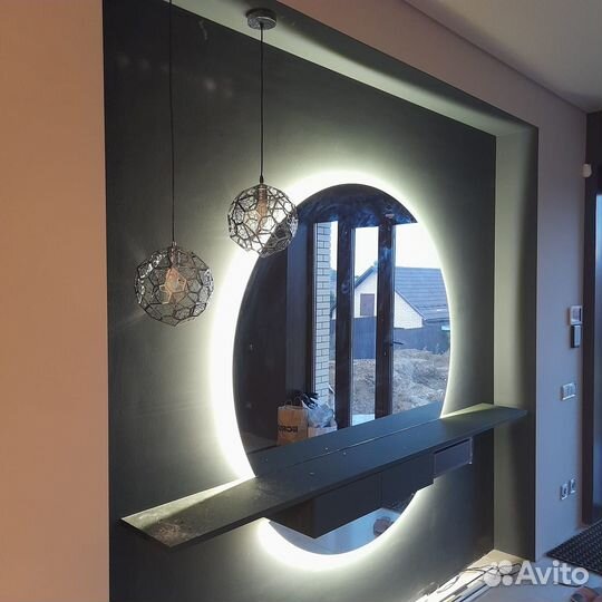 Зеркало со стабилированным мхом