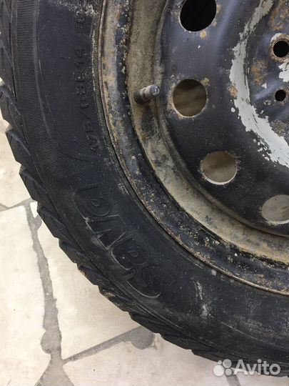 Зимние колеса на штампованных дисках r14