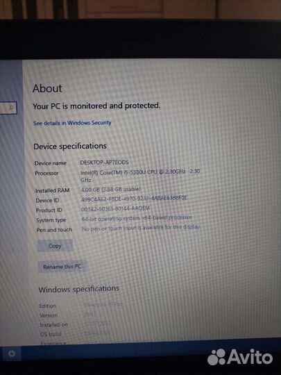 Ноутбук dell 5550 latitude Intel i5