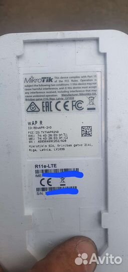 Mikrotik r11e lte