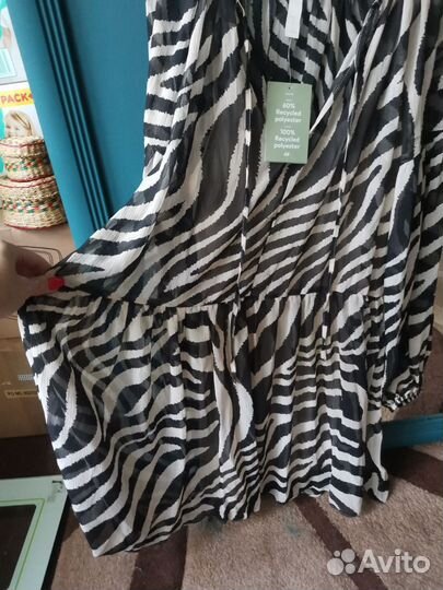 Новое платье из шифона H&M