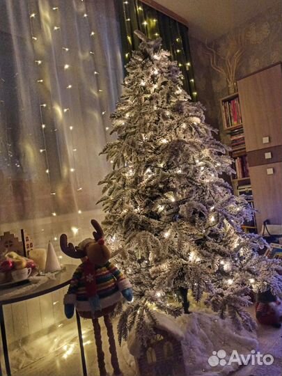 Ель искусственная, литая заснеженная