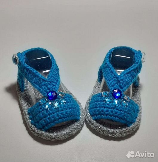 Пинетки детские вязаные