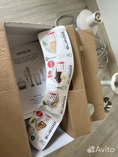 Блендер погружной Polaris с насадкой для пюре