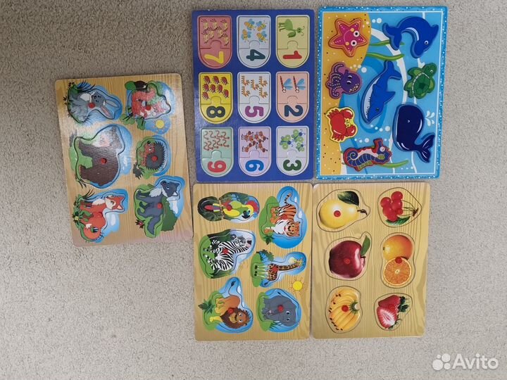 Детские развивающие вкладыши