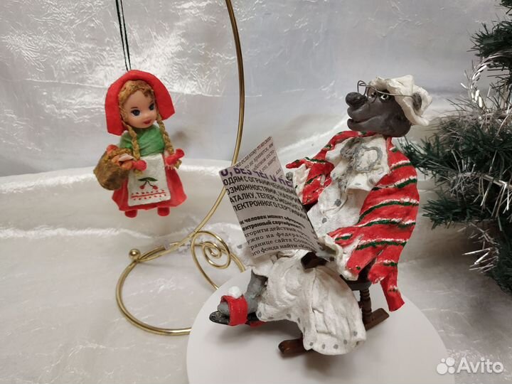 Ватные елочные игрушки 