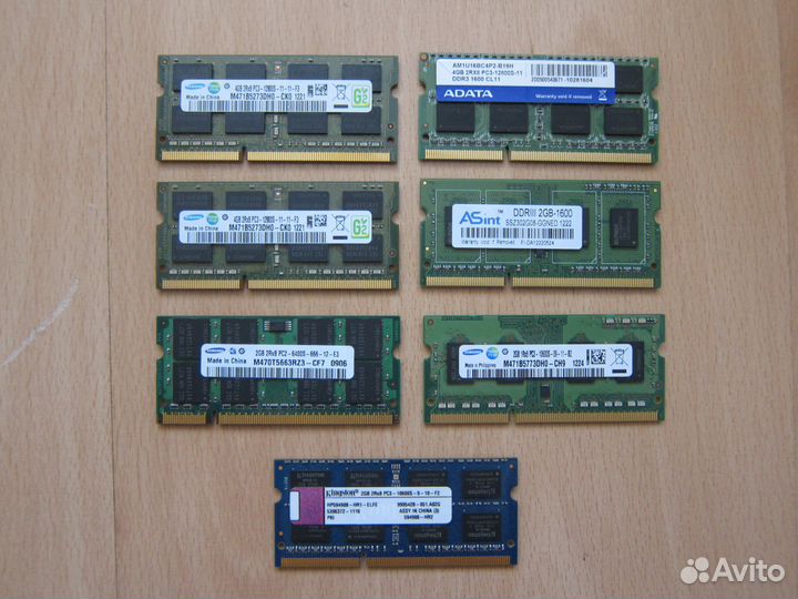 DDR2 DDR3 ddr4 2гб 4гб 8гб