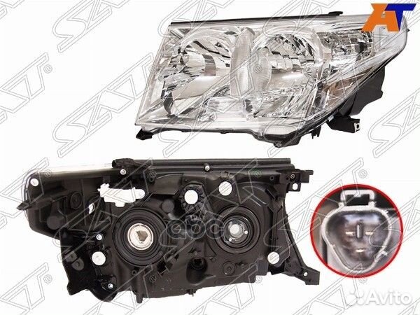 Фара toyota land cruiser 200 07-11 LH галоген