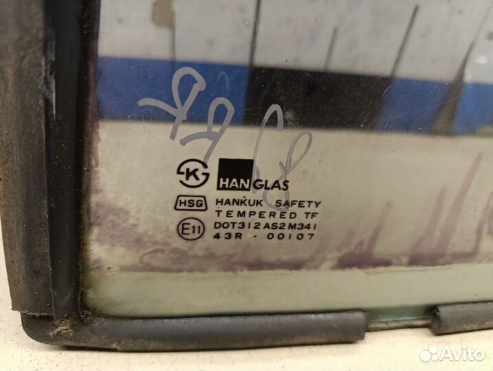 Стекло двери задней правой (форточка) ssang yong Musso 1993-2006