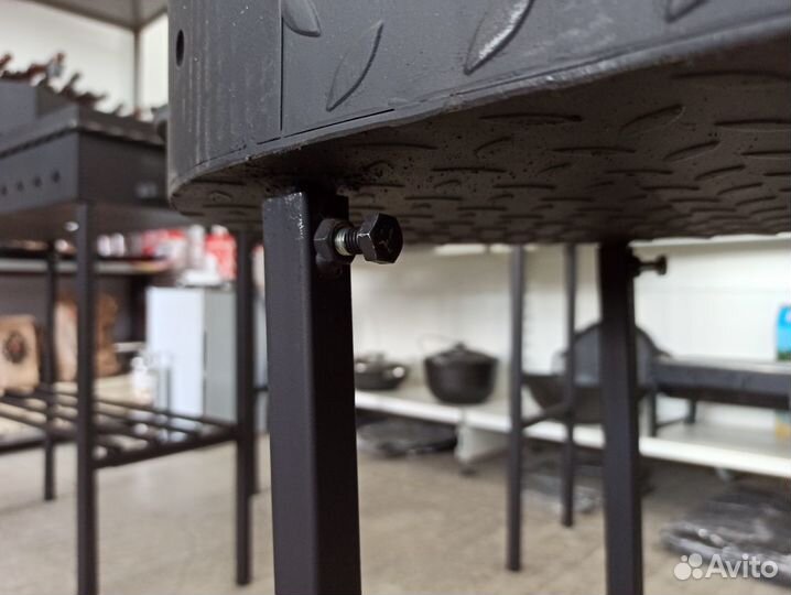 Мангал с печью под казан