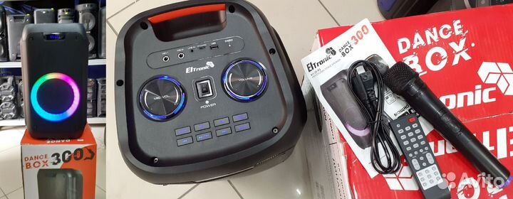 Портативная колонка Eltronic беспроводной микрофон