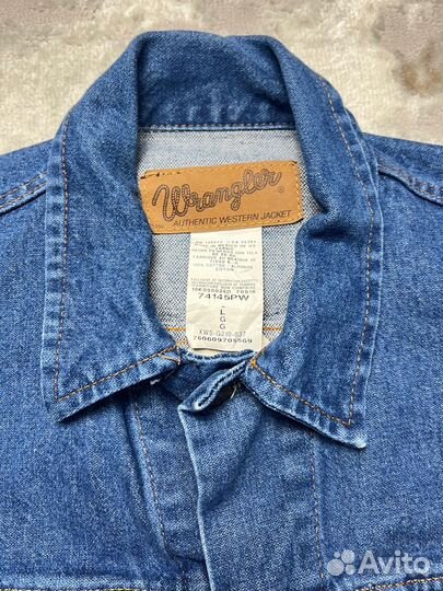 Винтажная джинсовая куртка Wrangler L оригинал