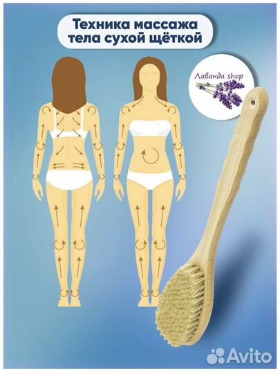 Набор щеток для сухого массажа, новые
