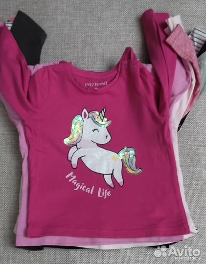 Лонгсливы на девочку 80 86 пакетом