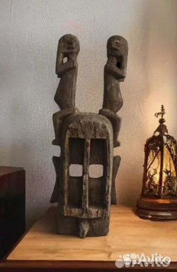 Африканская аутентичная Маска Сатимбе Dogon Mali