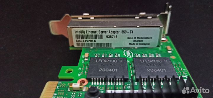 Сетевая карта Intel I350-T4 V2