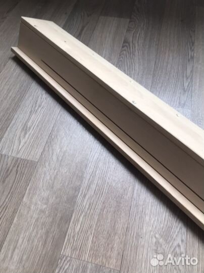 Полка вешалка IKEA деревянная с крючками