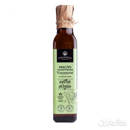 Конопляное масло холодного отжима «Классическое»