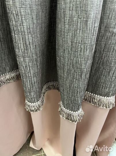 Шторы с отделкой и пушистым кантом