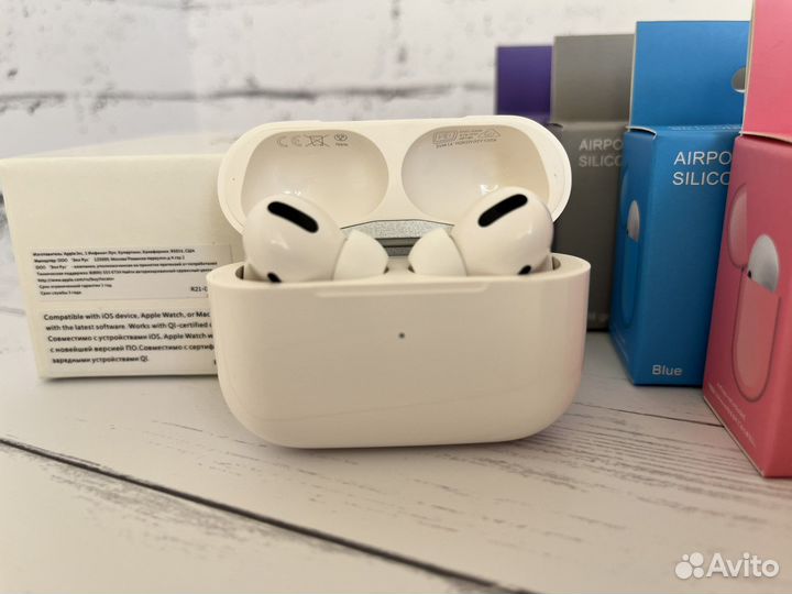 AirPods Pro, 2, 3 (Новые, гарантия) + чехол