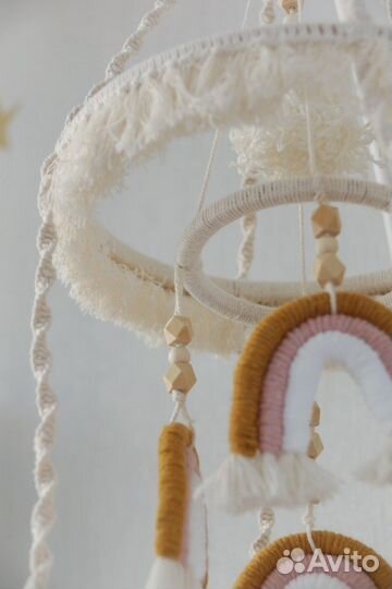 Мобиль в кроватку ручной работы
