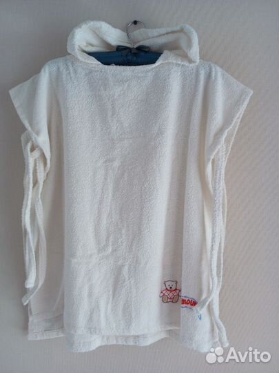 Детский махровый халат-полотенце