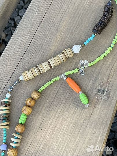 Бусы для сумки / крупный чокер