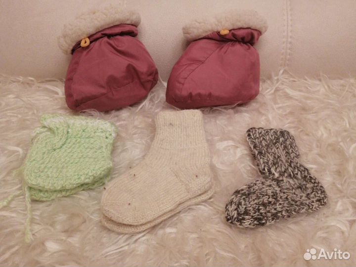 Носки (новые) пуховые и шерстяные