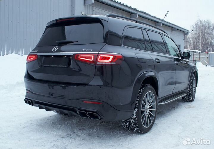 Диффузор насадки 63 AMG черные Mercedes GLS X167